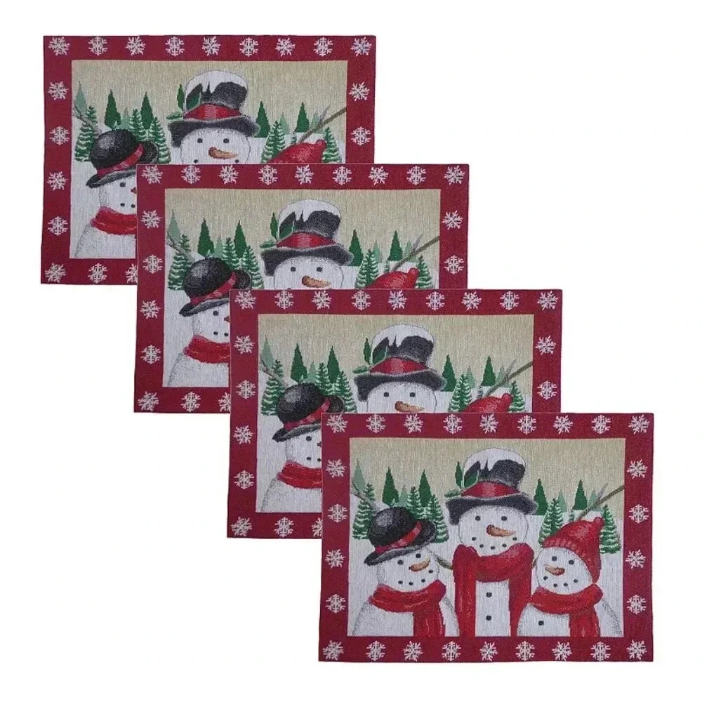 St. Nicholas Square® Snowman Tapestry Placemat